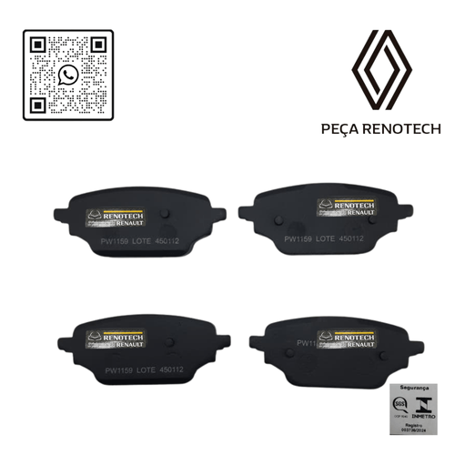 440604876R PASTILHA DE FREIO TRAS. KANGOO ELETRICA RN 04876R -X